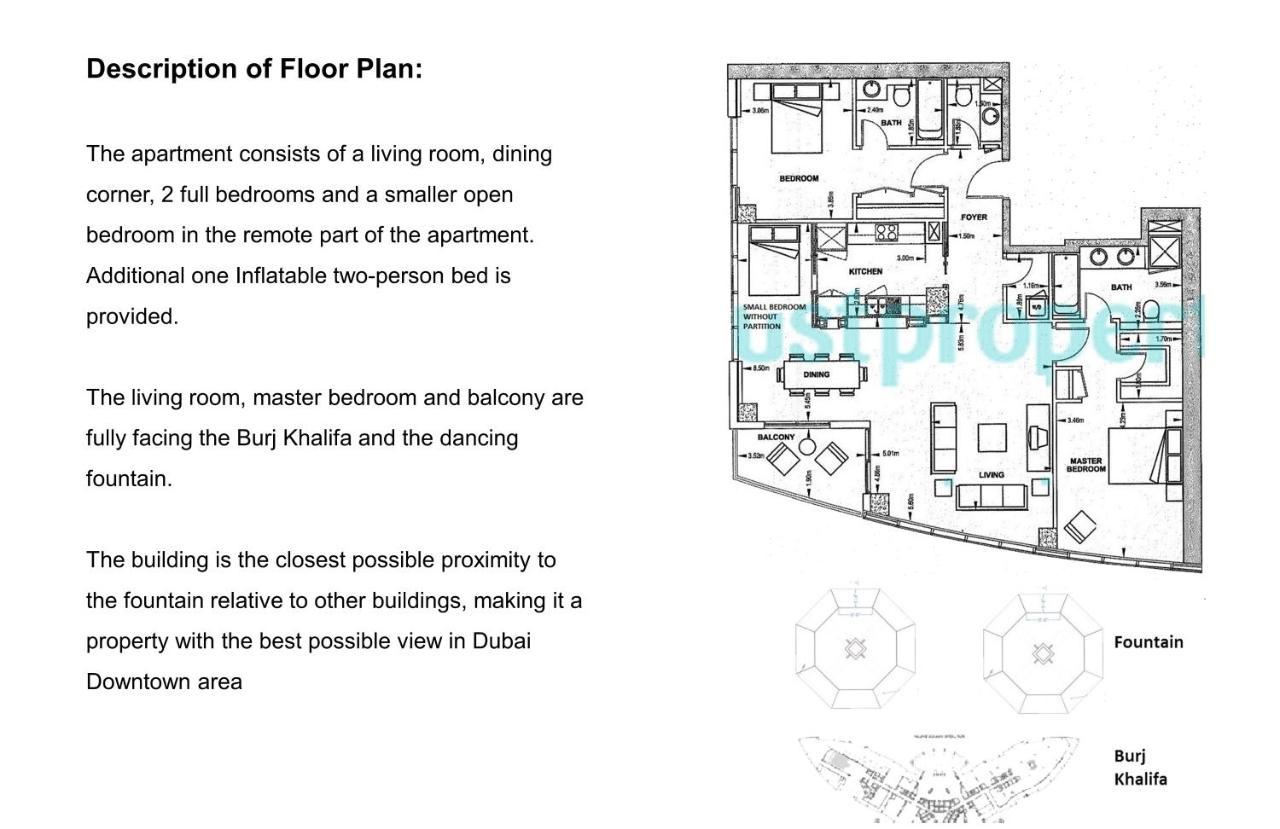 Elite Royal Apartment - Full Burj Khalifa & Fountain View - Premier - 2 Bedrooms & 1 Open Bedroom Without Partition Dubai Esterno foto